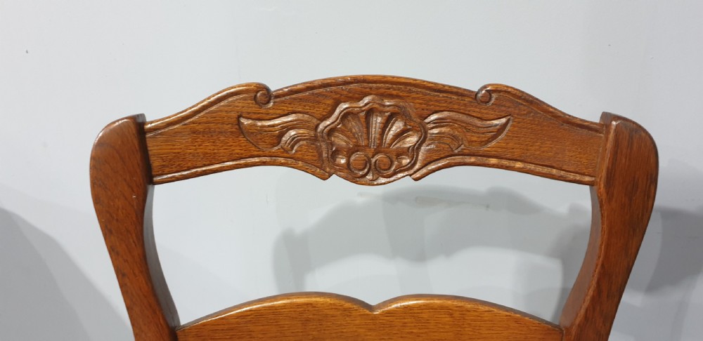 Good Set Six French Country Kitchen Dining Chairs View VII