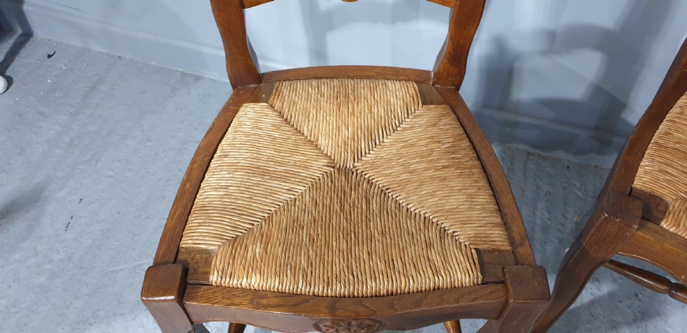 Good Set Six French Country Kitchen Dining Chairs View VIII