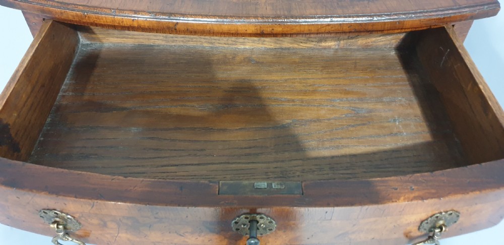 Superb Burr Walnut Bowed Chest of Drawers View V