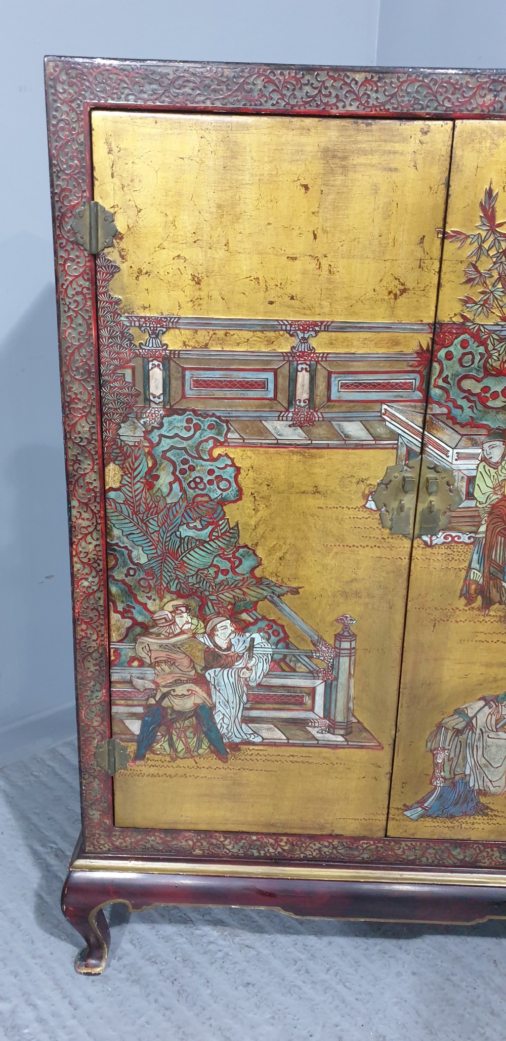 Super Chinese Laquered Cabinet View II