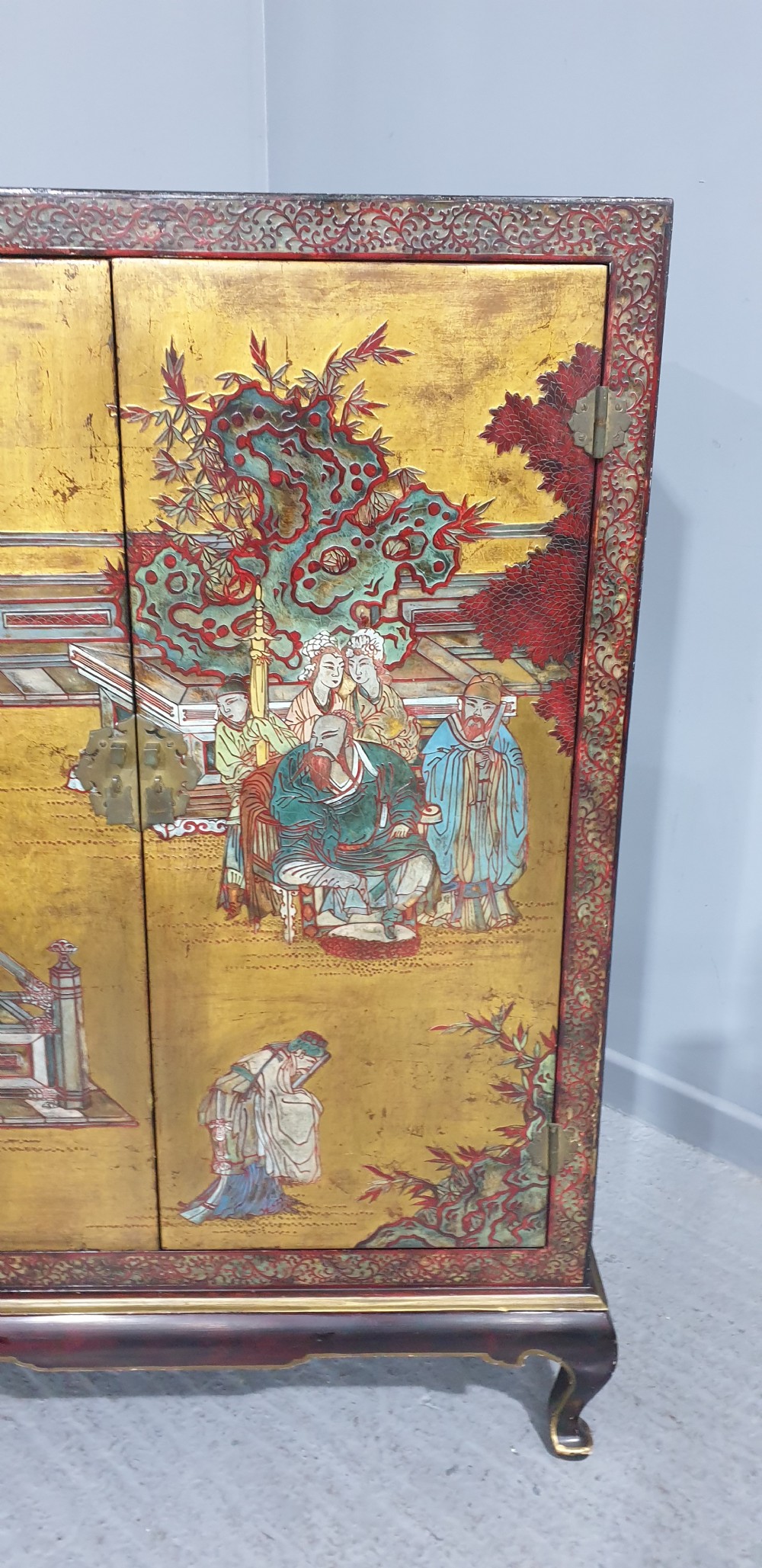 Super Chinese Laquered Cabinet View III