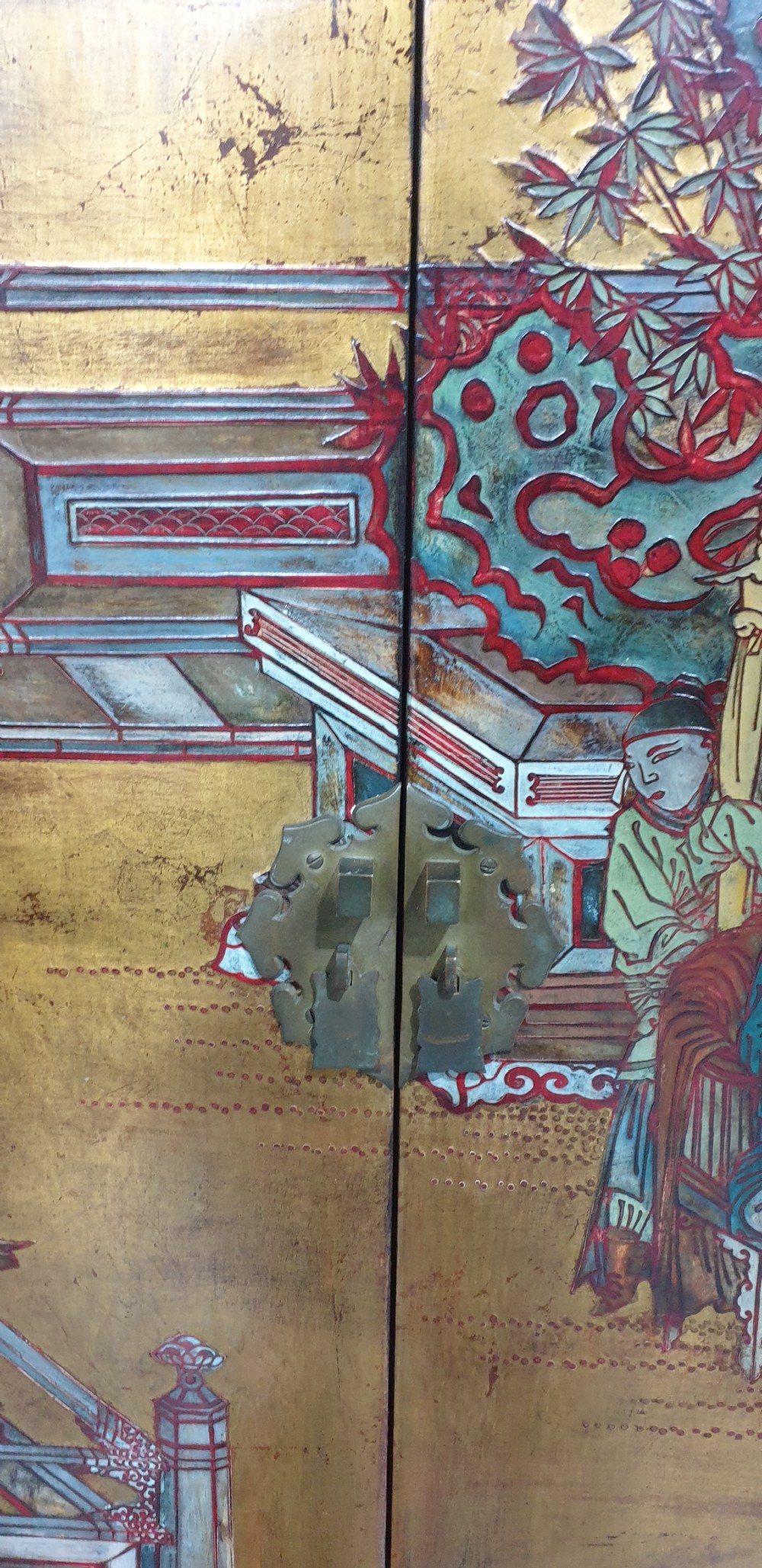 Super Chinese Laquered Cabinet View X