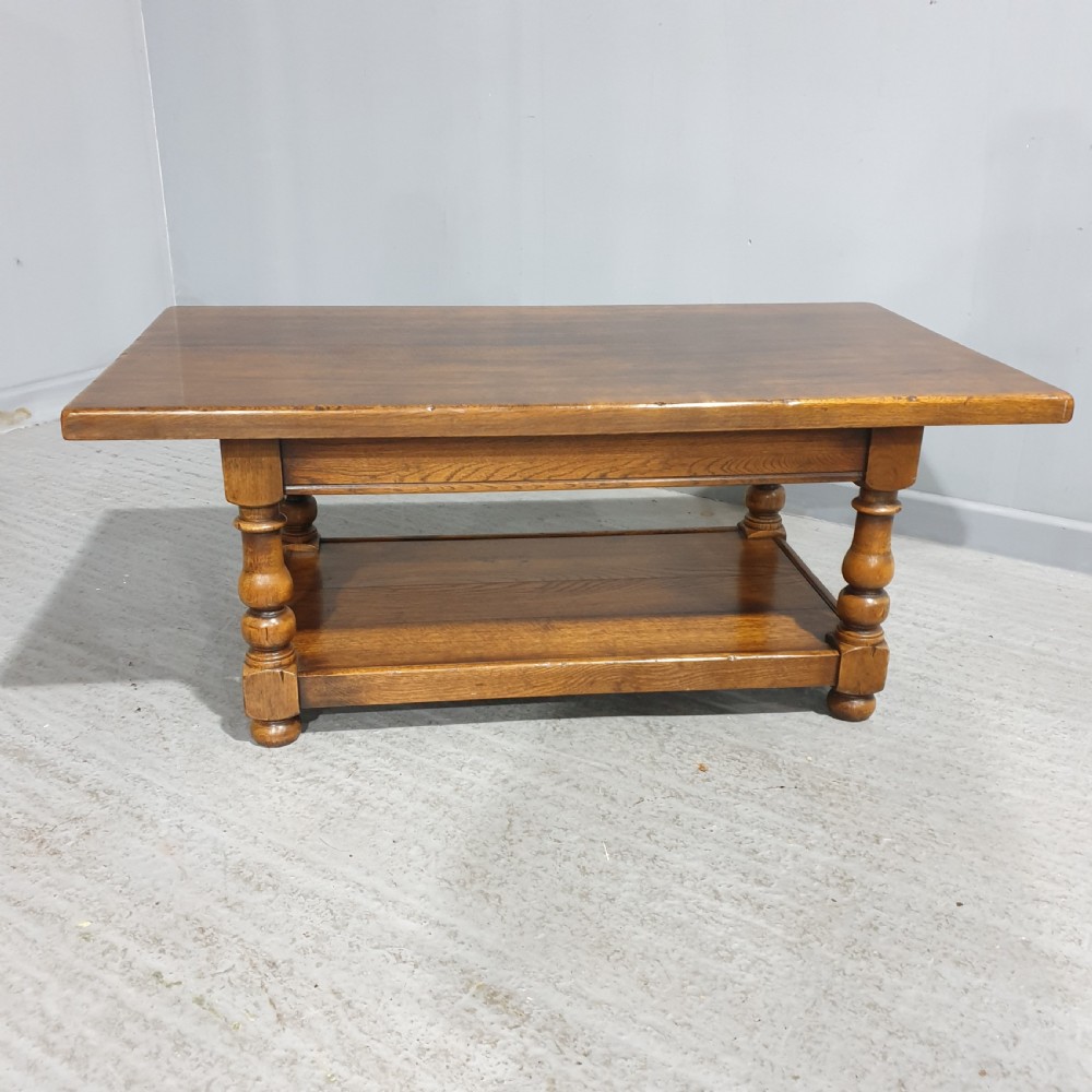 Solid Oak Plank Coffee Table