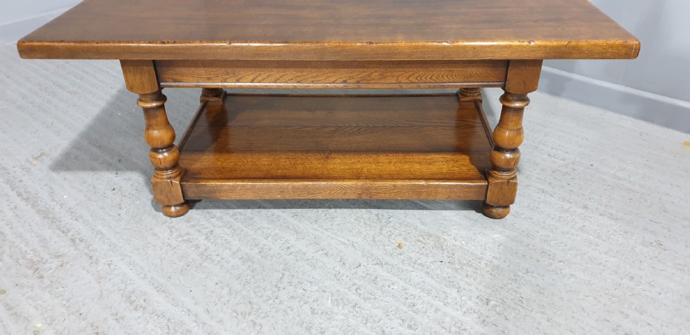 Solid Oak Plank Coffee Table View IV