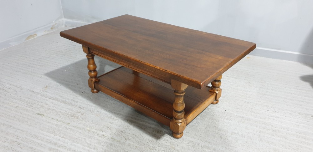 Solid Oak Plank Coffee Table View VI