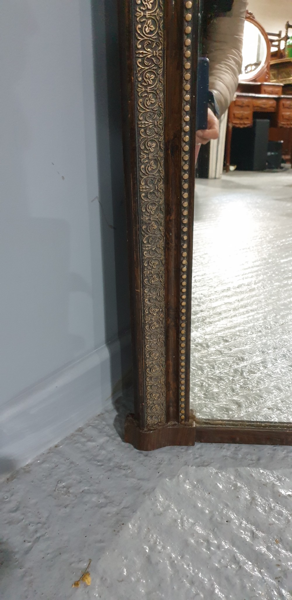 Super Louis Phillipe Overmantle Mirror View III