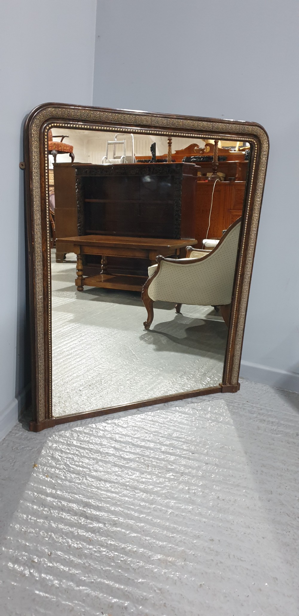 Super Louis Phillipe Overmantle Mirror View V
