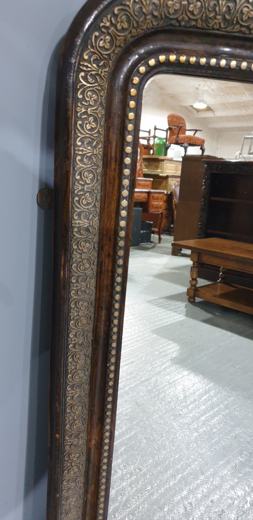 Super Louis Phillipe Overmantle Mirror View VI