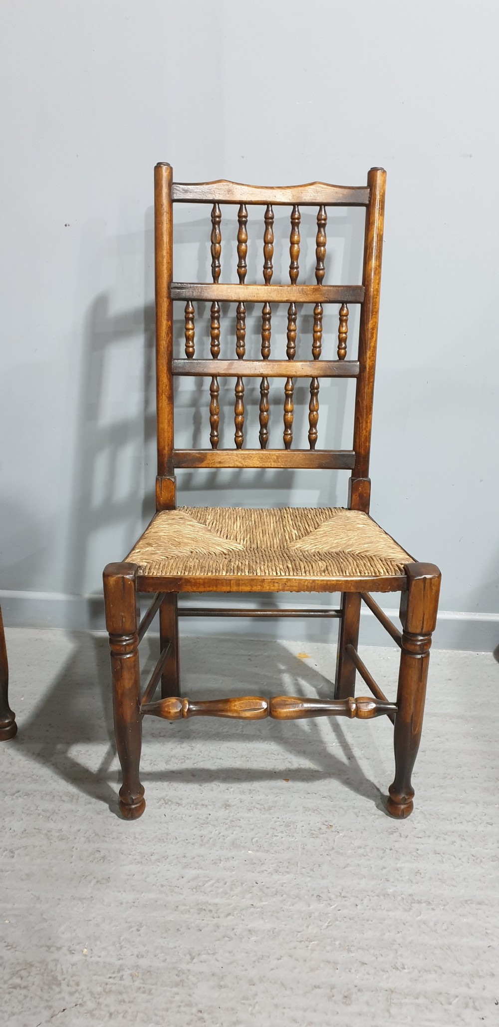 Superb Set Eight Lancashire Dining Chairs View VI