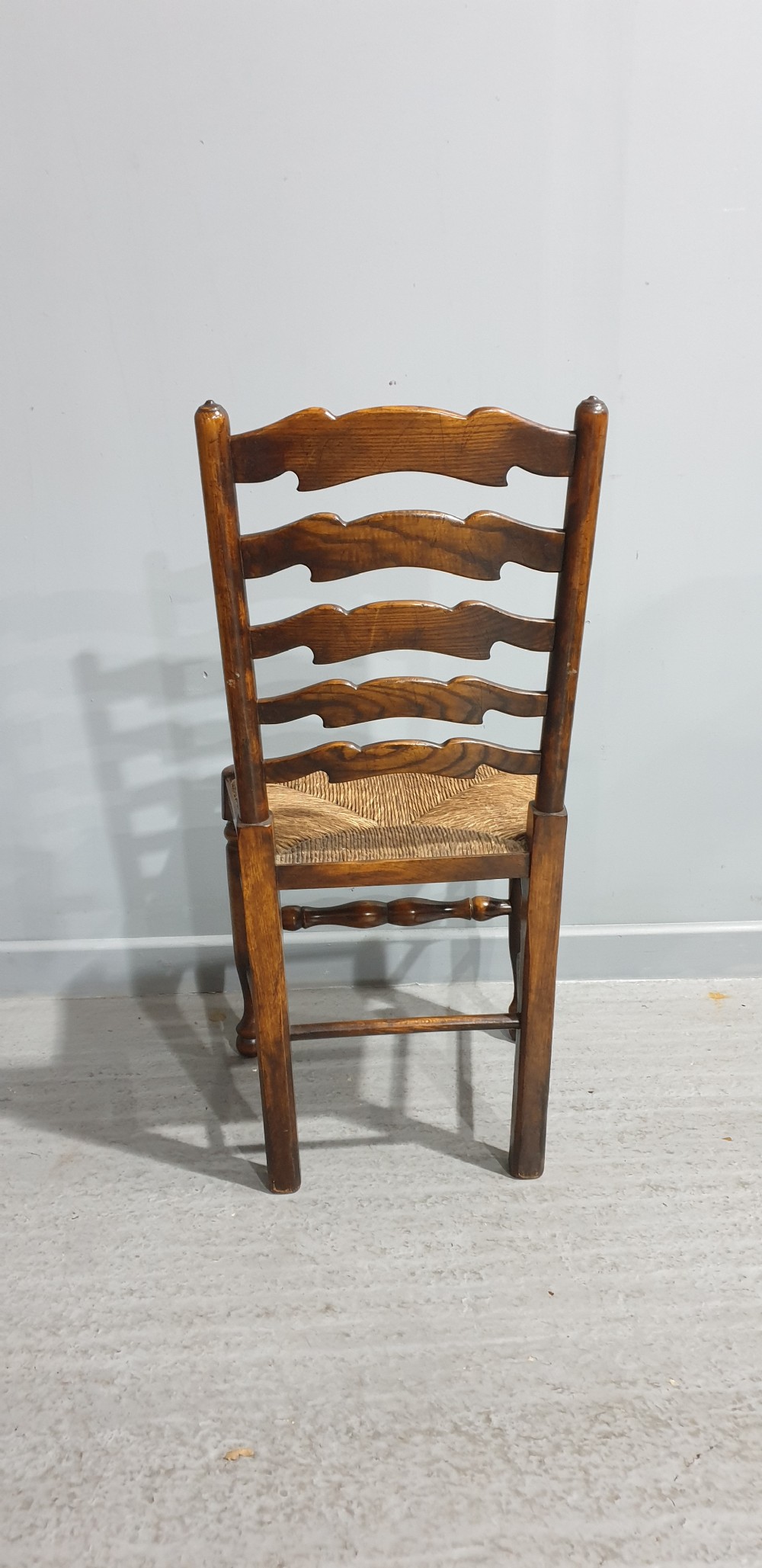 Set Six Ladder Back Dining Chairs View VII