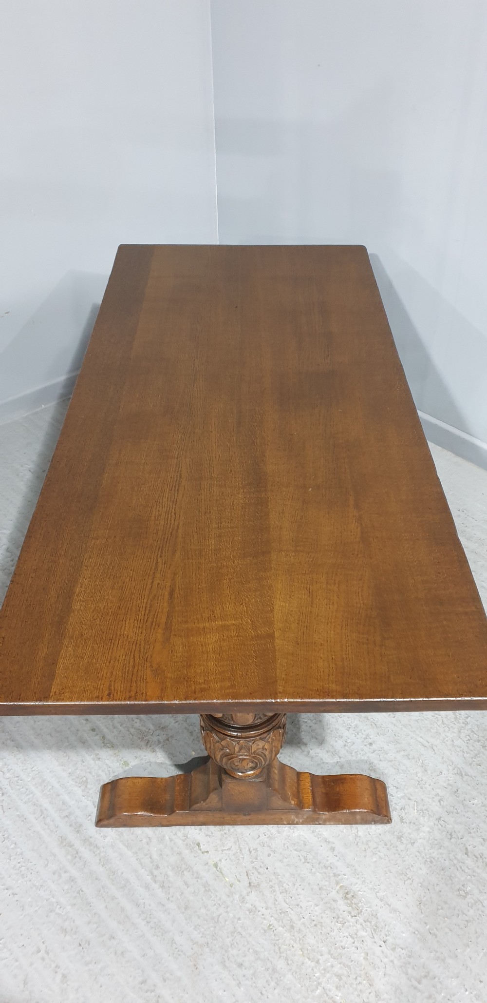 Large Oak Refrectory Kitchen Farmhouse Dining Table View V