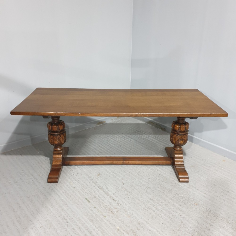 Large Oak Refrectory Kitchen Farmhouse Dining Table