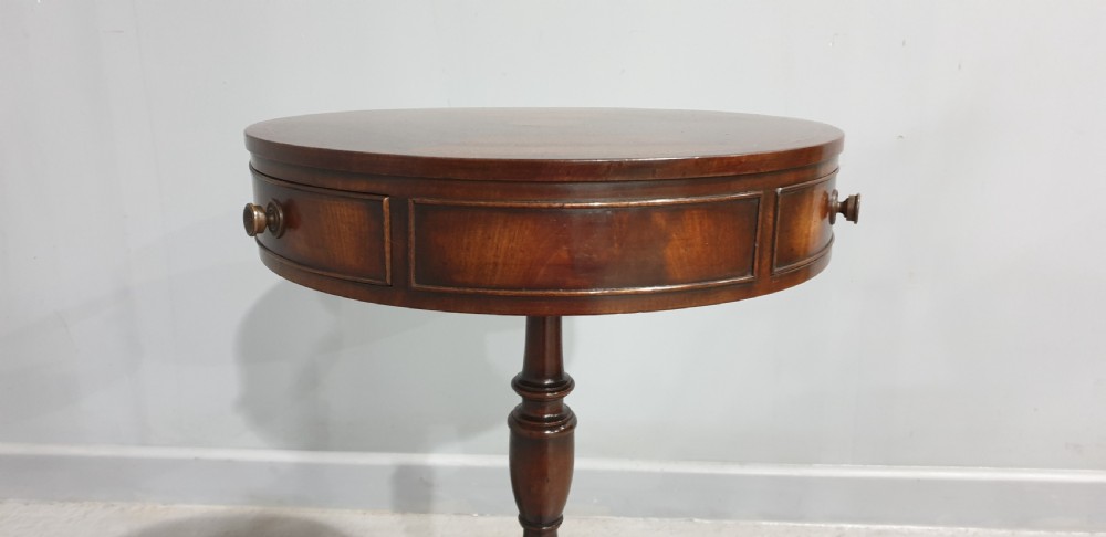 Excellent Mahogany Drum Table View VI
