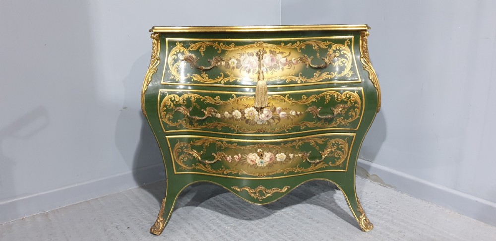 Superb French Painted Commode Chest of Drawers View III