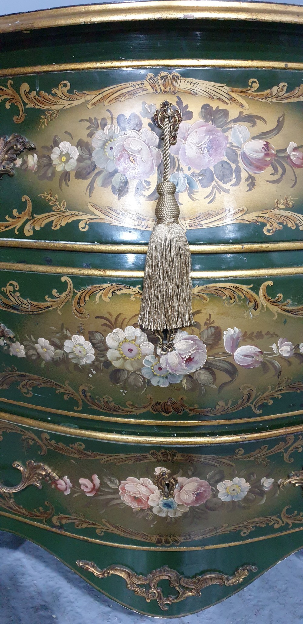 Superb French Painted Commode Chest of Drawers View V