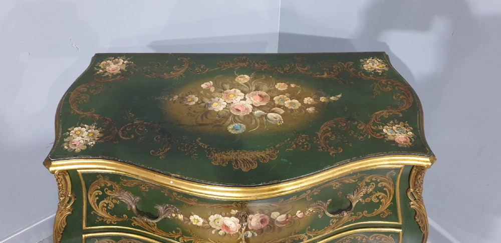 Superb French Painted Commode Chest of Drawers View IX