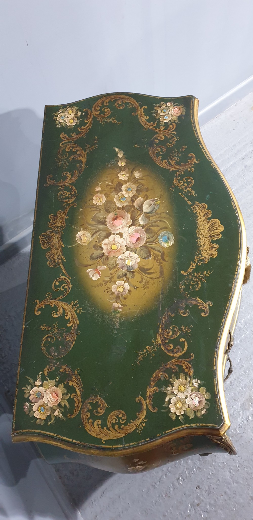 Superb French Painted Commode Chest of Drawers View X