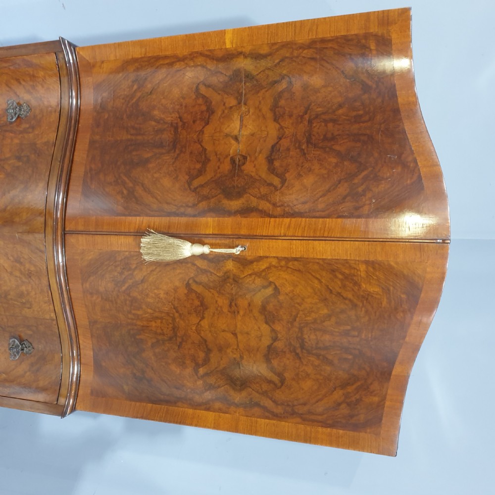 Burr Walnut Linen Press View VI