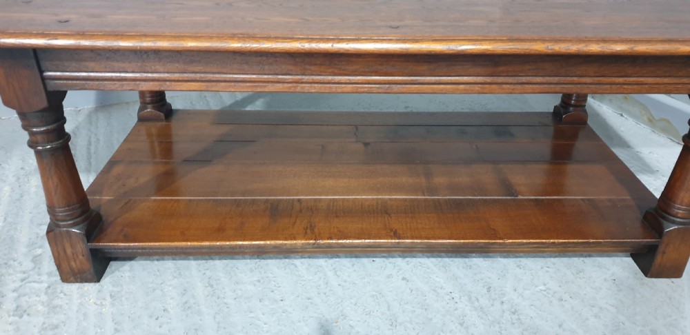 Solid Oak Plank Coffee Table View III