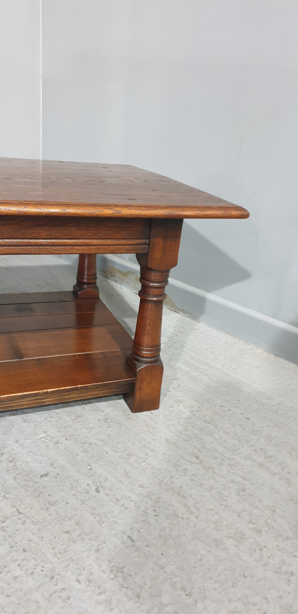 Solid Oak Plank Coffee Table View IV