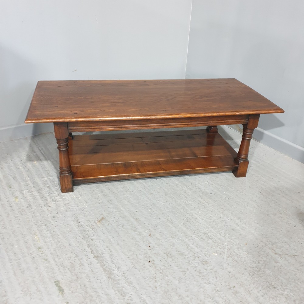 Solid Oak Plank Coffee Table