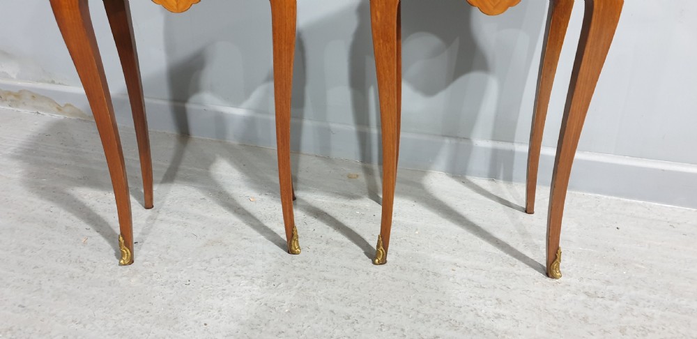 Pair French Bedside Lamp Tables View IV