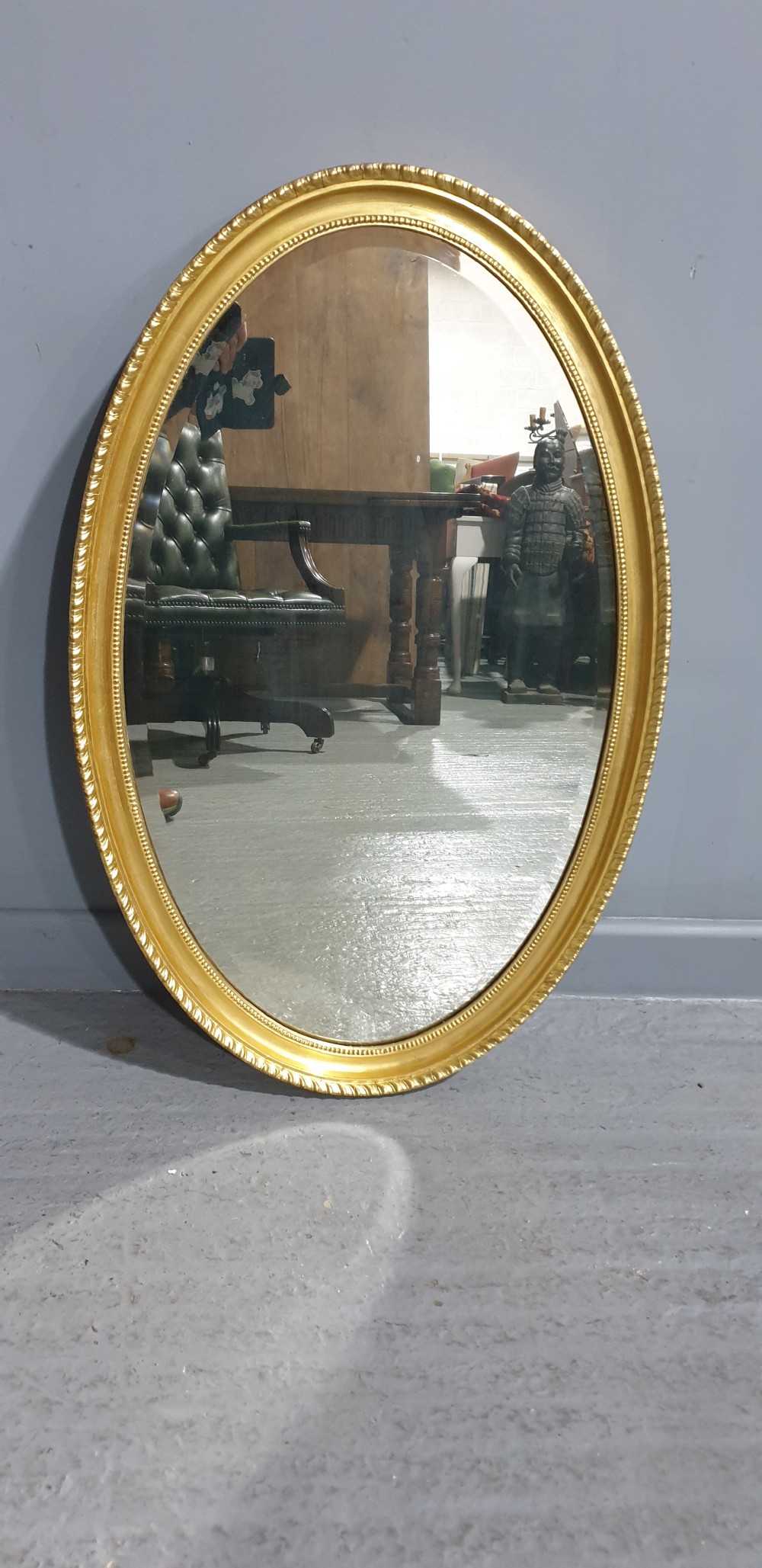 Victorian Oval Gilt Wall  Mirror View II