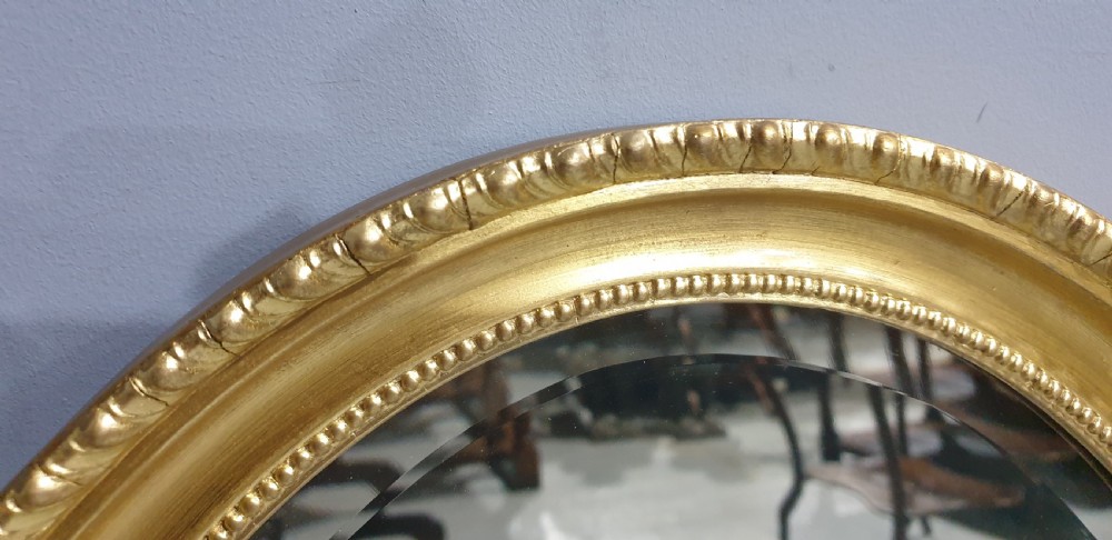 Victorian Oval Gilt Wall  Mirror View IV