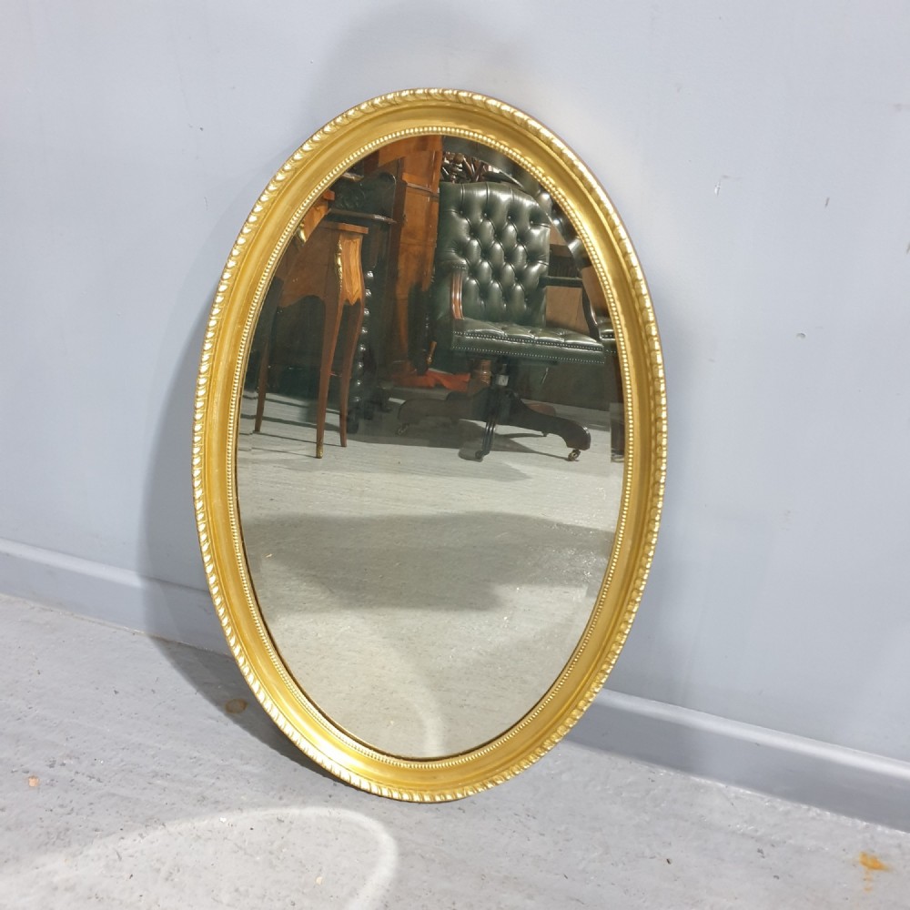 Victorian Oval Gilt Wall  Mirror