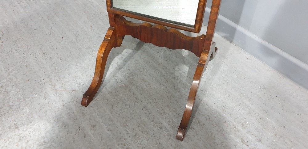Walnut Cheval Mirror View VIII