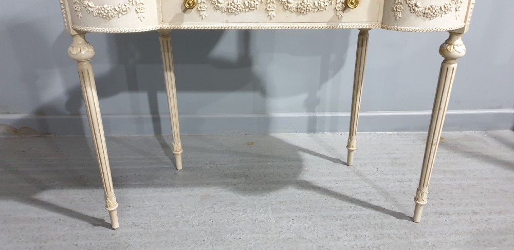 Very Pretty French Painted Dressing Table View V