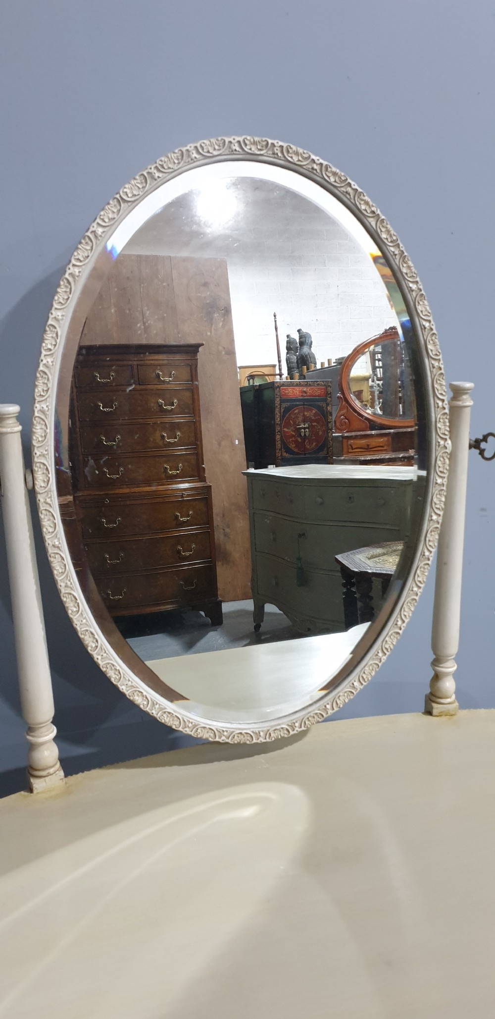 Very Pretty French Painted Dressing Table View VIII