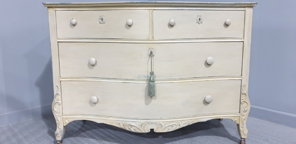Super Serpentine Painted Commode Chest of Drawers View VII