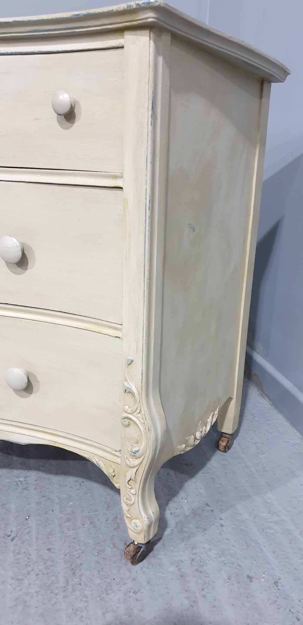 Super Serpentine Painted Commode Chest of Drawers View VIII