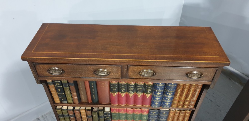 Super Pair Mahogany Waterfall Open Bookcases View IX