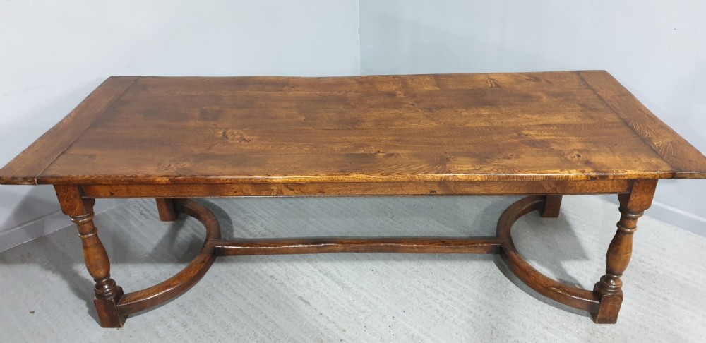 Large Outstanding Oak  Kitchen Refrectory Farmhouse Dining Table