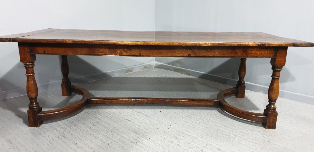Large Outstanding Oak  Kitchen Refrectory Farmhouse Dining Table View VI