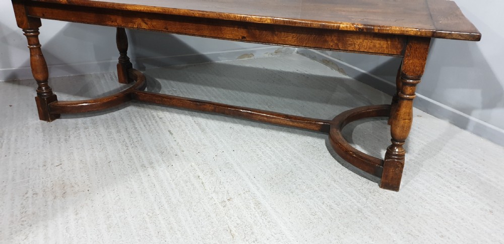 Large Outstanding Oak  Kitchen Refrectory Farmhouse Dining Table View IX