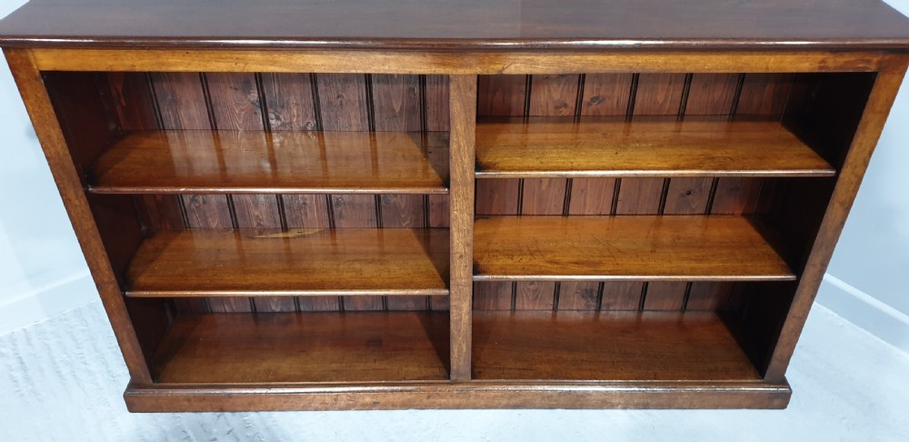 Mahogany Adjustable Open Low Library Bookcase View III