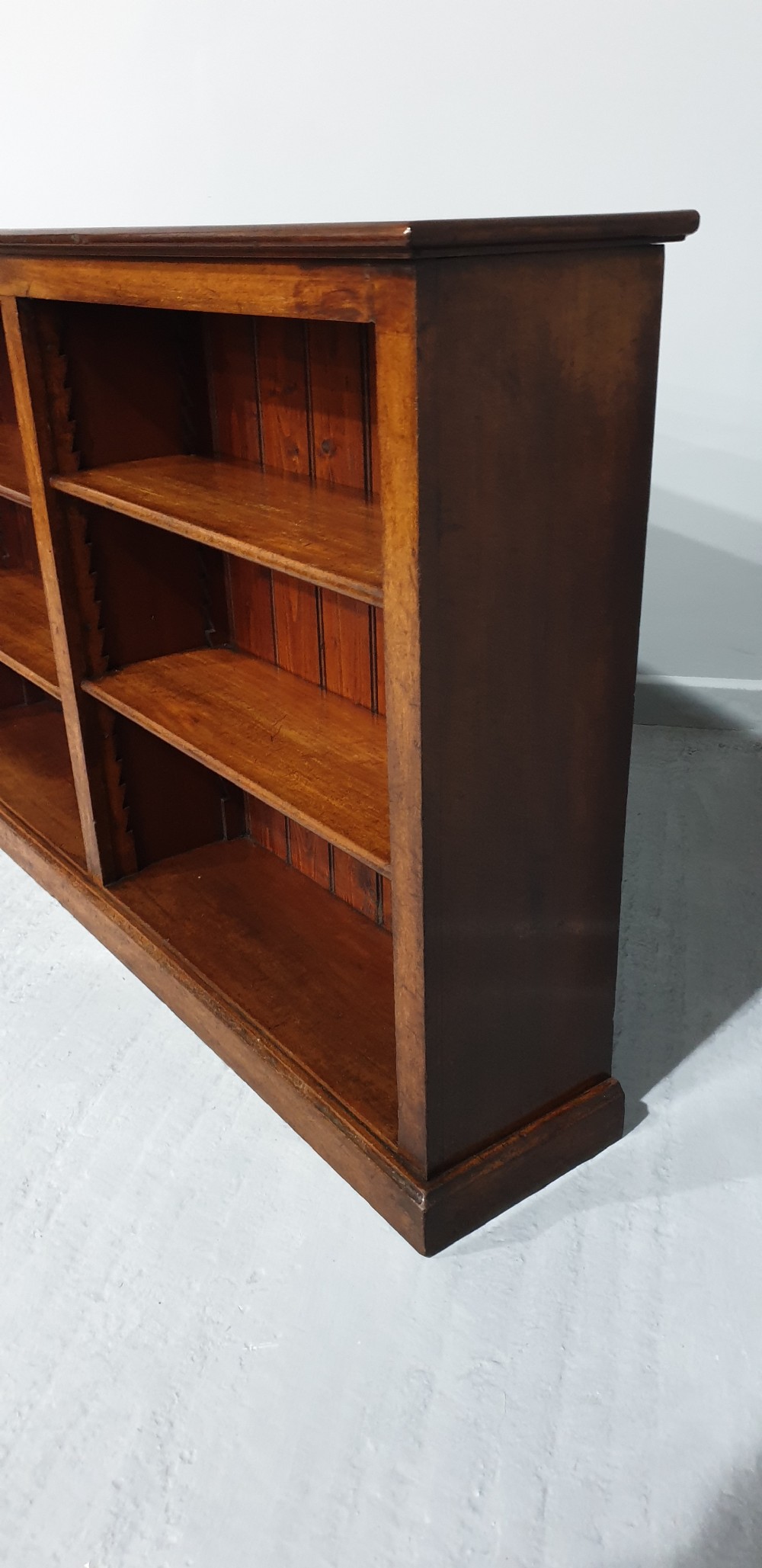 Mahogany Adjustable Open Low Library Bookcase View IV