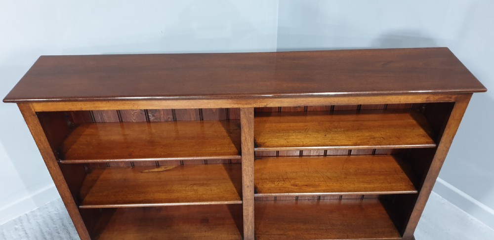 Mahogany Adjustable Open Low Library Bookcase View VI