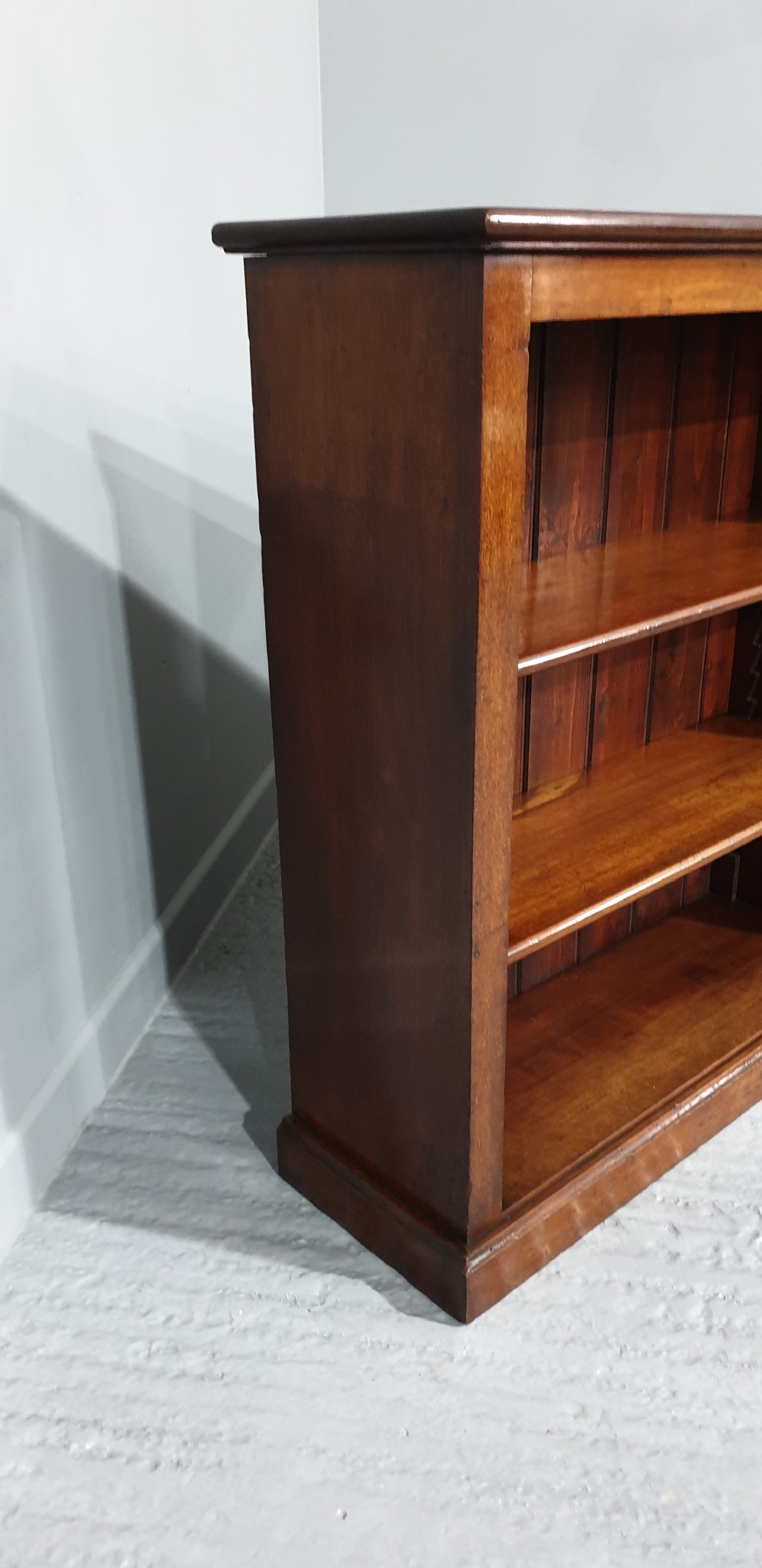 Mahogany Adjustable Open Low Library Bookcase View VII