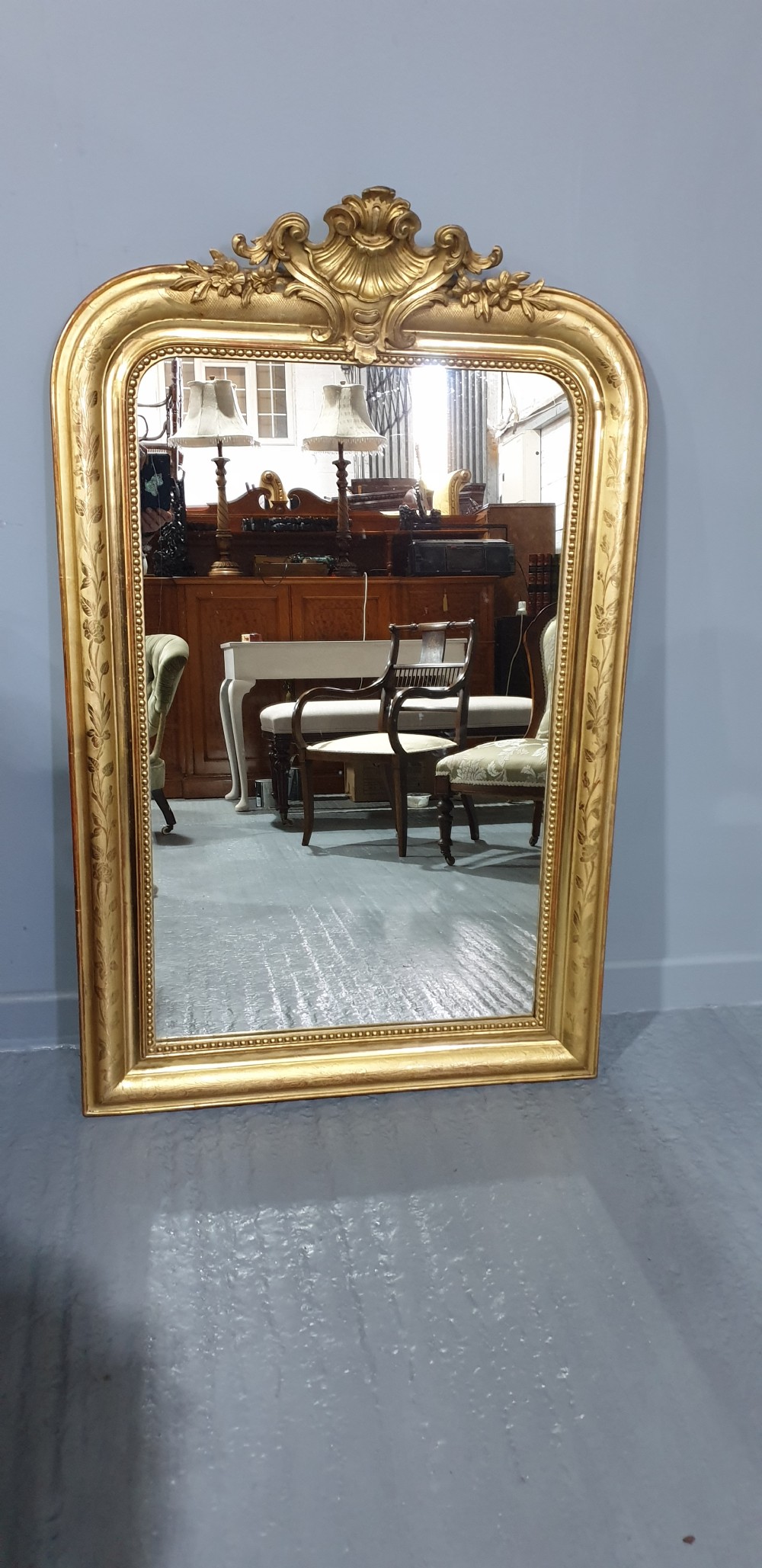 Super Louis Engraved Wall Mirror View II