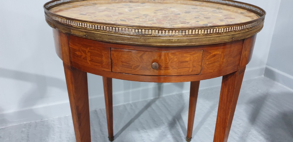 Super Pair French Inlaid Gueridon Tables View III