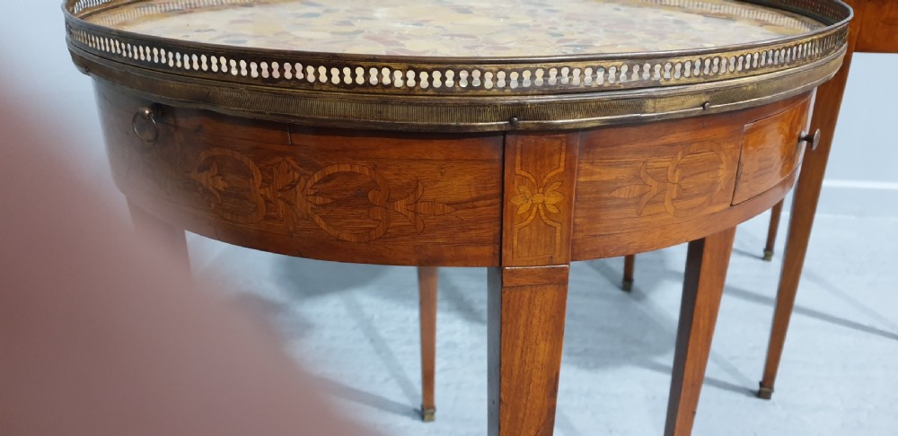 Super Pair French Inlaid Gueridon Tables View VII