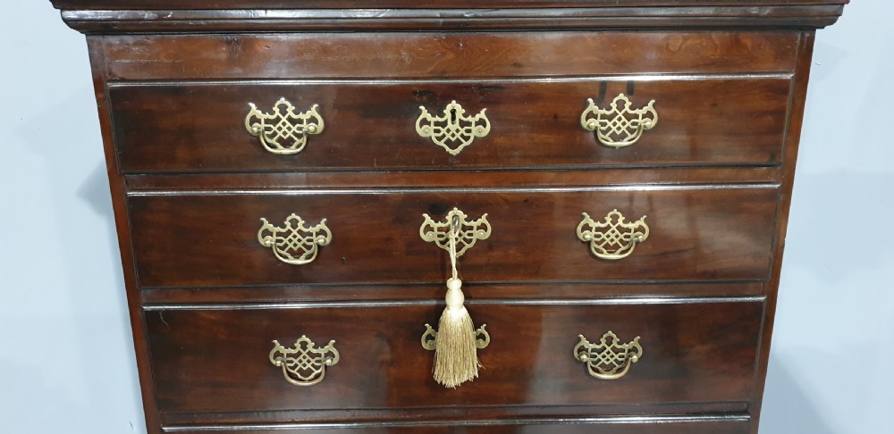 Georgian Mahogany Tall Chest of Drawers View VIII
