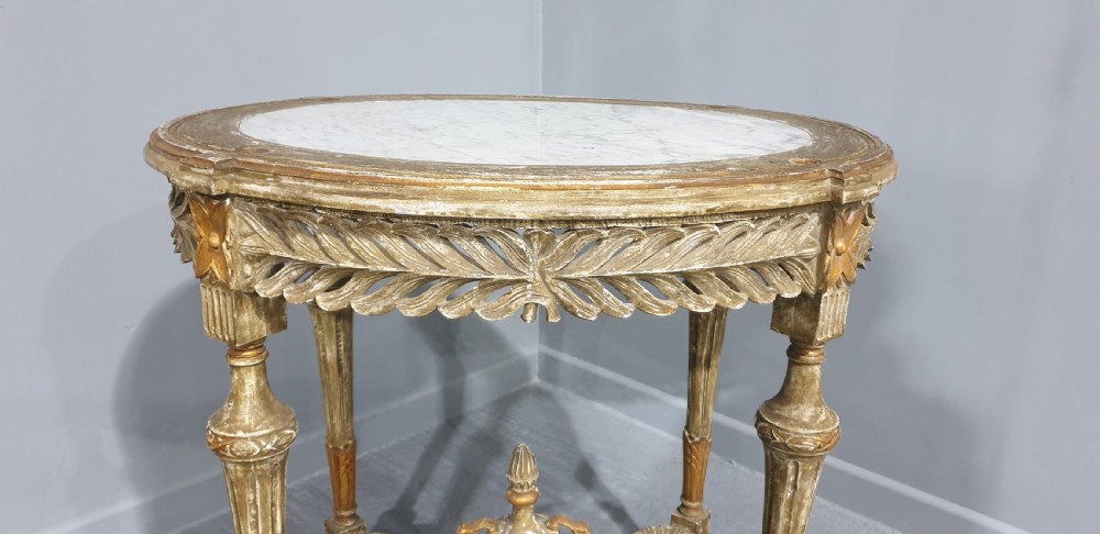 Super French Marble Side Lamp Table View II