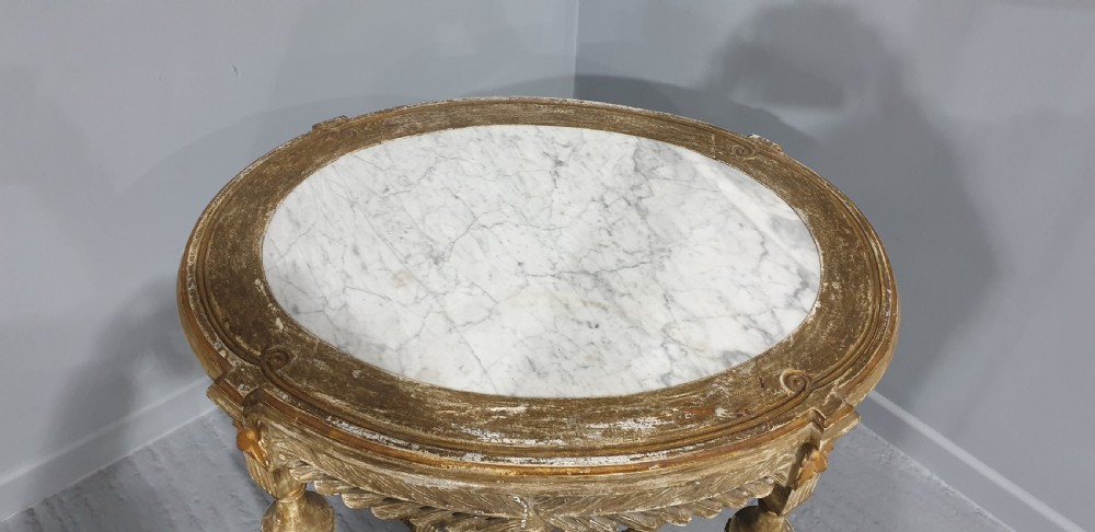 Super French Marble Side Lamp Table View VI