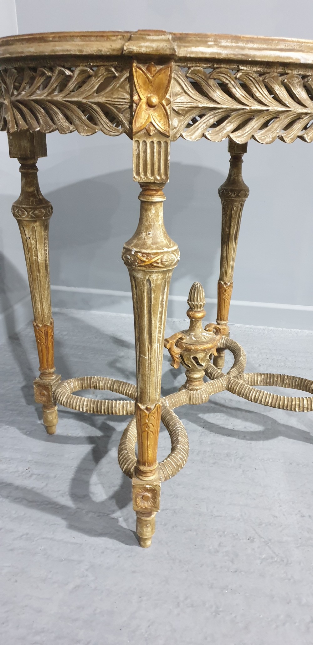 Super French Marble Side Lamp Table View IX