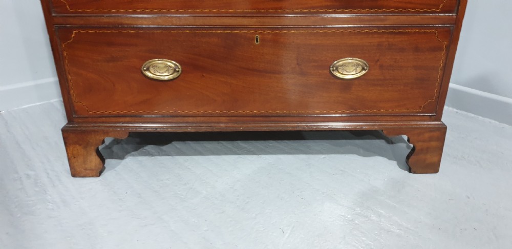 Fabulous Georgian Mahogany Tall Boy Linen Press View IV